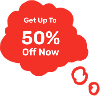 get up to 50% off now